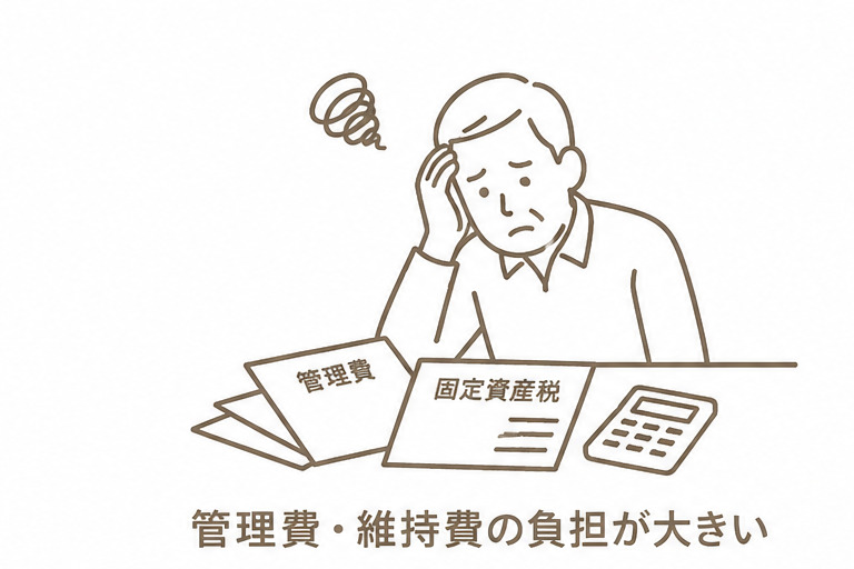 管理費や維持費の負担イラスト